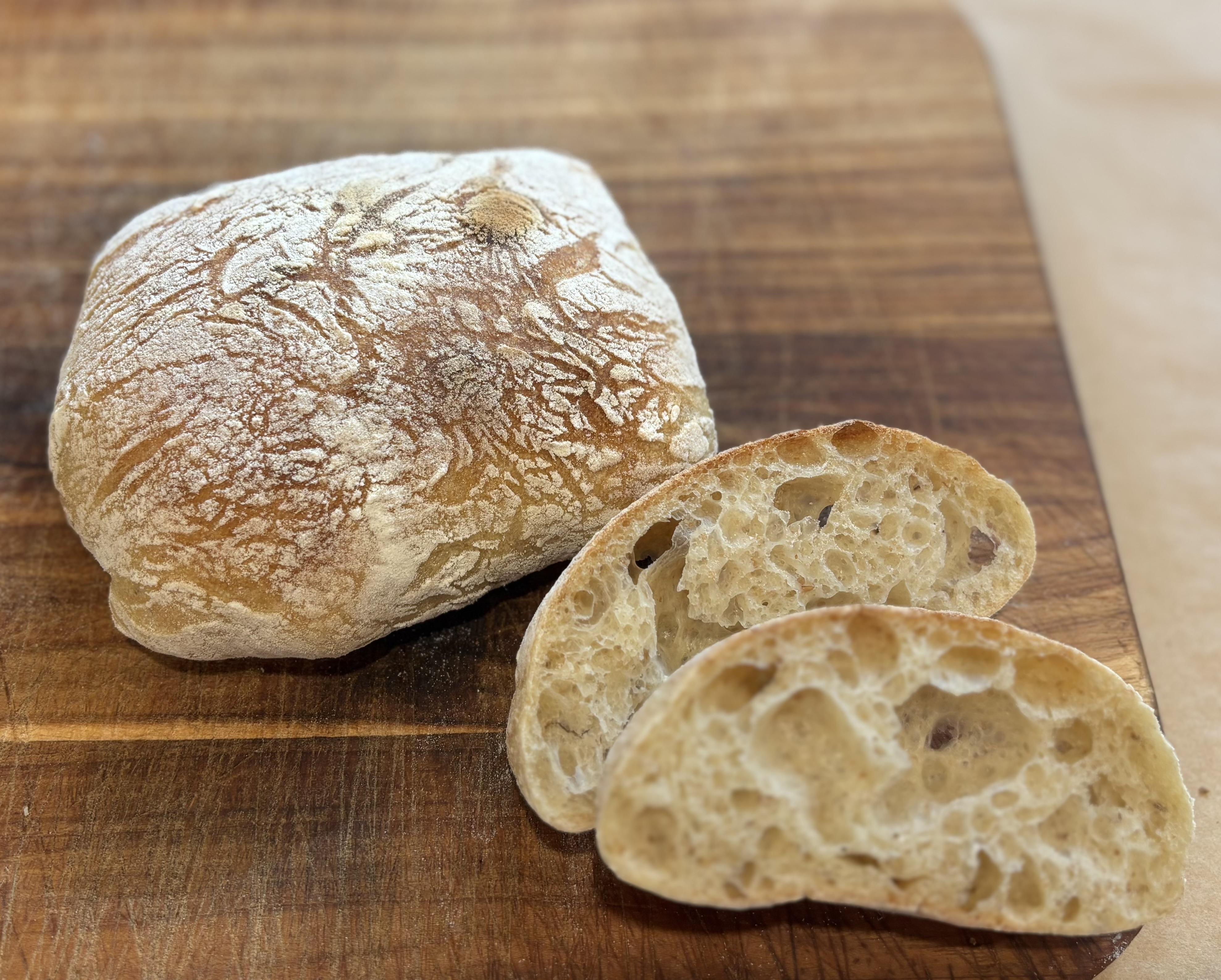 Artisan ciabatta bread